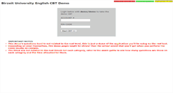 Desktop Screenshot of cbtdemo.birzeit.edu